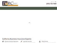 Tablet Screenshot of jvrcinsurance.com